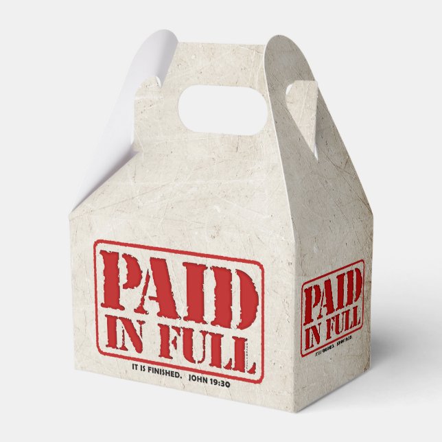 Paid in Full Favor Box (Front Side)