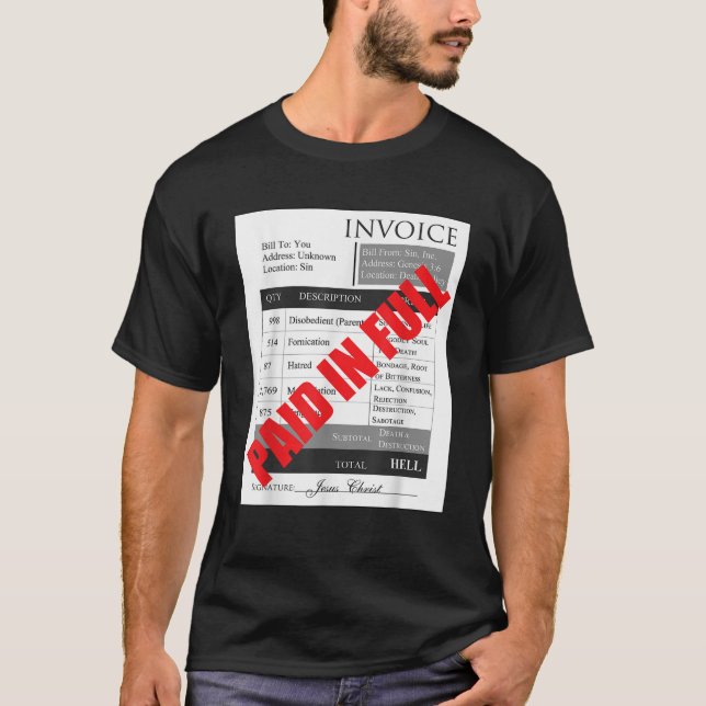 Paid in Full Invoice Tee (Front)