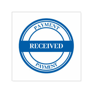 PAID Office Simple Framed red Self-inking Stamp