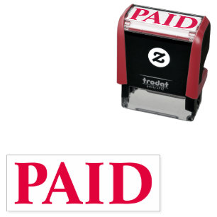 PAID Office Simple Framed Self-inking Stamp