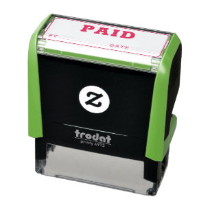 PAID Office Staff Simple Business Owner Self-inking Stamp