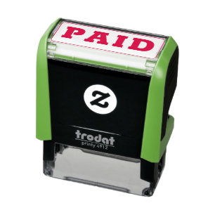 PAID Office Staff Simple Business Self-inking Stamp