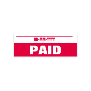"PAID" Rubber Stamp