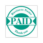 Paid Rubber Stamp  Order Online for Invoices, Checks, Bills