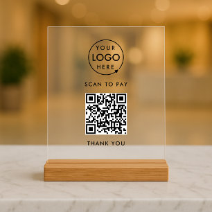 Paiement de code QR Analyse sans contact du logo