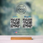 Paiement de code QR | Logo Venmo Paypal Scan to Pa