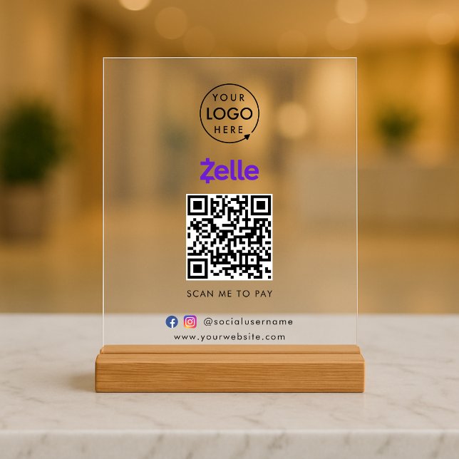 Paiement de code QR Zelle | Analyser pour payer le (Créateur téléchargé)