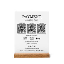 Paiement élégant de code QR rose