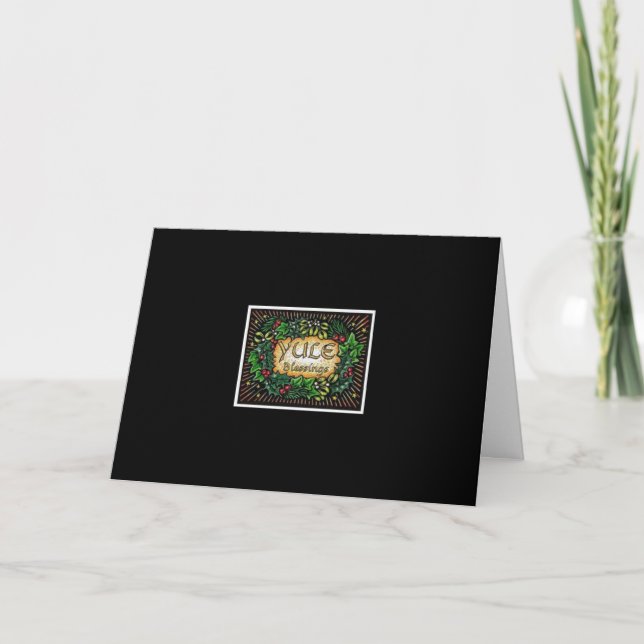 Païen de ~ de carte de voeux de Noël (Devant)