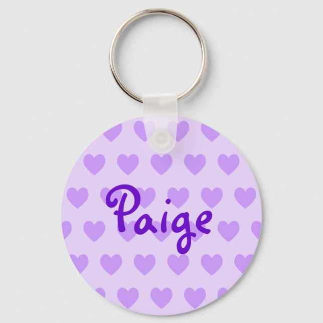 Paige in Purple Keychain (Front)