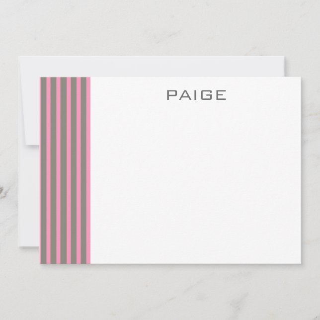 Paige -  Personalized Flat Note Card (Front)