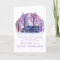 Paige Toon Writing In A Winter Wonderland