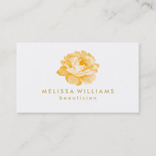 Pail Yellow Watercolor Illustration On White Business Card
