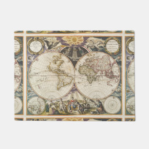 Paillasson 1702 une nouvelle carte du monde