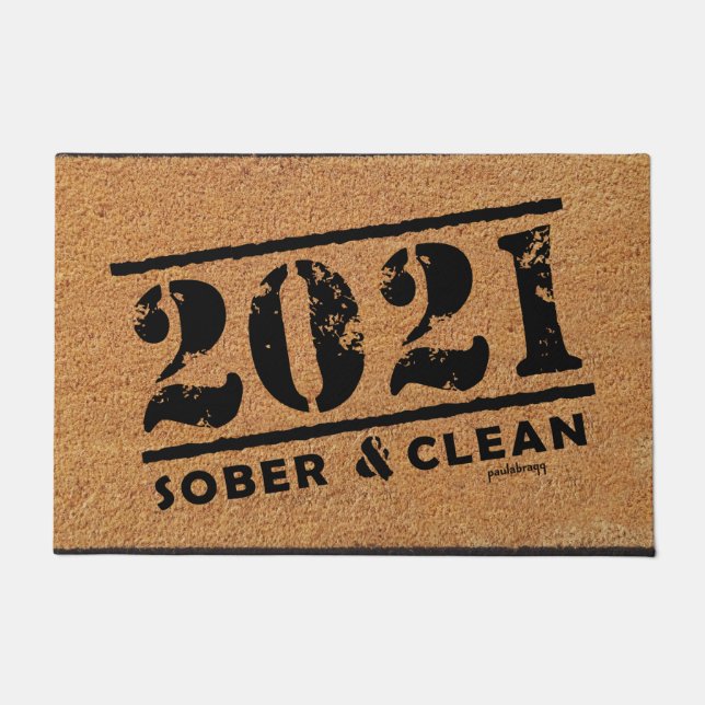 Paillasson 2021 Sobre, drogue propre et toxicomanie sans alco (Devant)