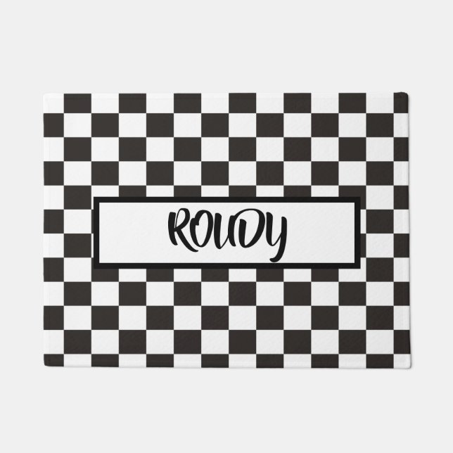 PAILLASSON À DAMIERS GARAGE (Devant)