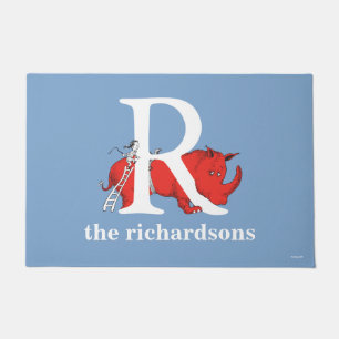 Paillasson ABC du Dr Seuss : Lettre R - Blanc   Ajouter Votre