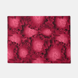 Paillasson Abstract red roses poppy flowers floral romantic