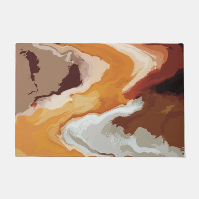 Paillasson Abstrait Pastel Paint Fox Tail Edition (Devant)