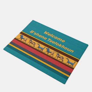 Paillasson Accueil assyrien 18" x 24" Porte Mat