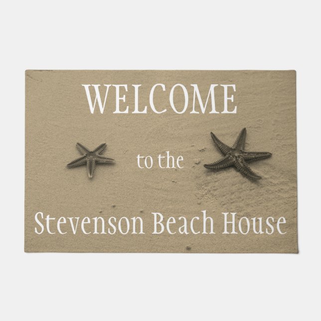 Paillasson Accueil de Chambre de plage d'été d'océan (Devant)