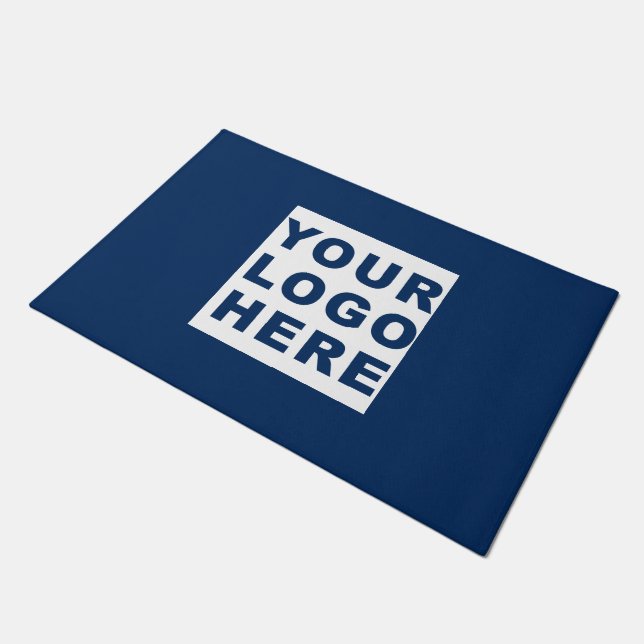 Paillasson Accueil du logo de l'entreprise DoorMat (Incliné)