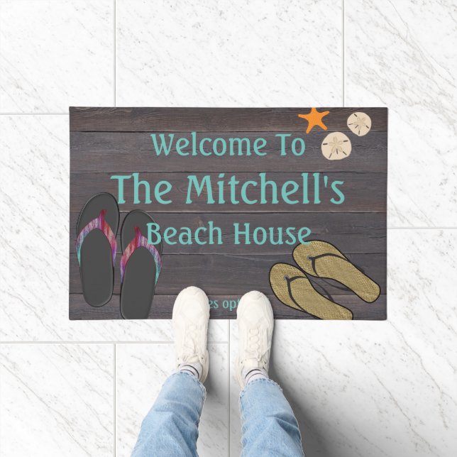 Paillasson Accueil personnalisé de Beach House (Intérieur)