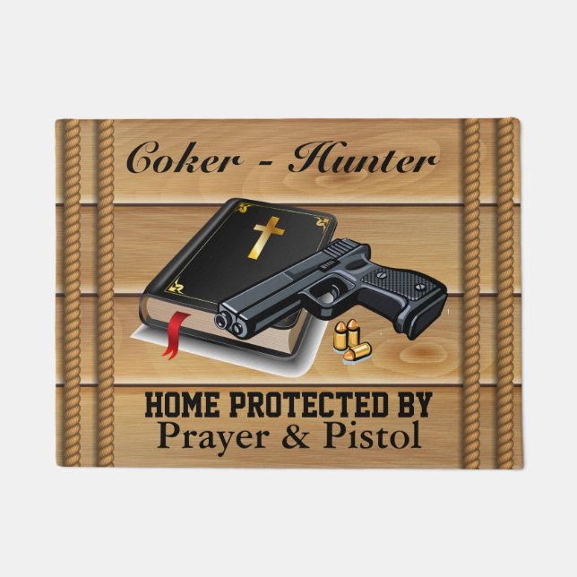 Paillasson Accueil Protégé Par .... (Devant)