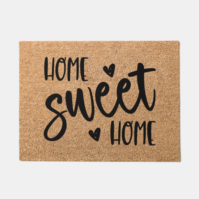 Paillasson Accueil Sweet Accueil Bienvenue Mat Doormat (Devant)