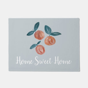 Paillasson Accueil Sweet Home Pêche Gris Sol Mat