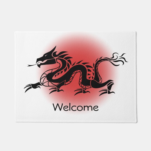 Paillasson Accueil traditionnel chinois de dragon (Devant)