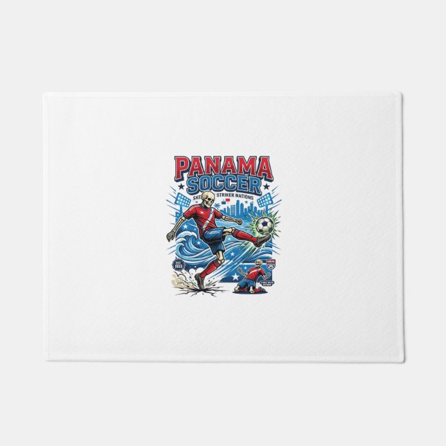 Paillasson Affiche de nations de attaquant de squelette de fo (Devant)