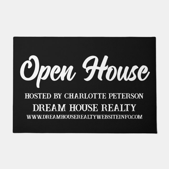 Paillasson Agent immobilier Realtor Open House (Devant)