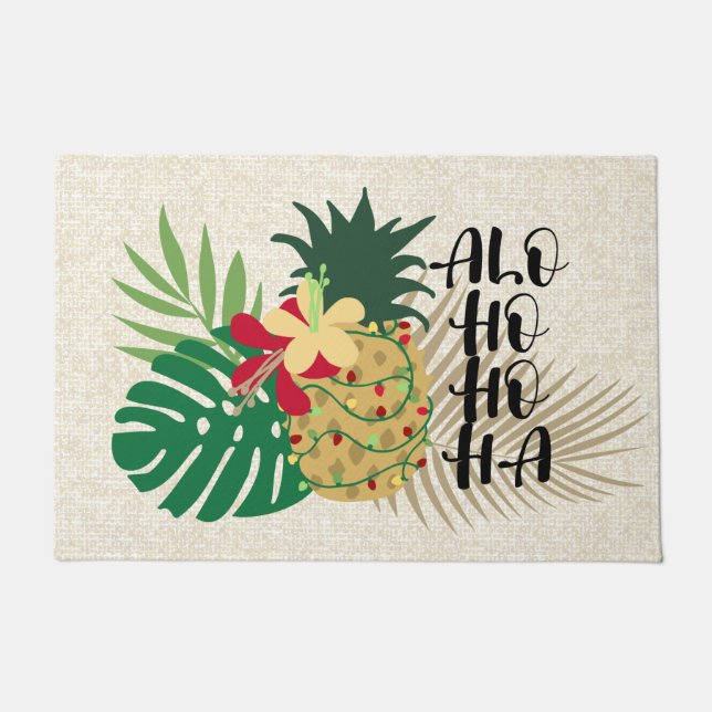 Paillasson Aiguille tropicale hawaïenne ALO-HO-HA (Devant)