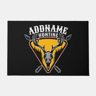 Paillasson AJOUTER NOM Hunter Elk Crâne Gros Antlers Chasse a
