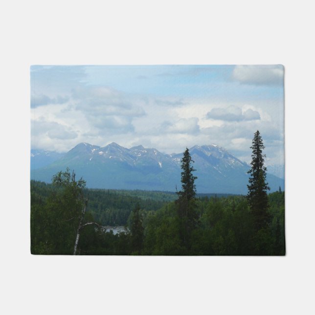 Paillasson Alaskan Mountain Range Photographie panoramique (Devant)