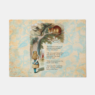 Paillasson Alice au pays des merveilles Cheshire Cat Mad