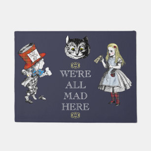 Paillasson Alice vintage dans l'art du pays des merveilles