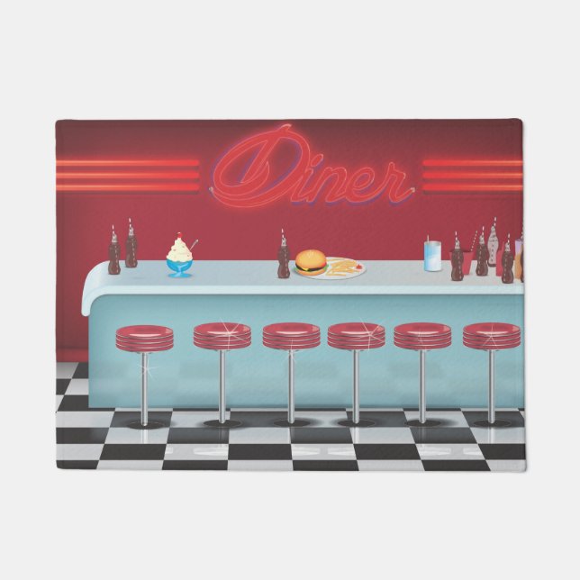 Paillasson All american Vintage Diner (Devant)
