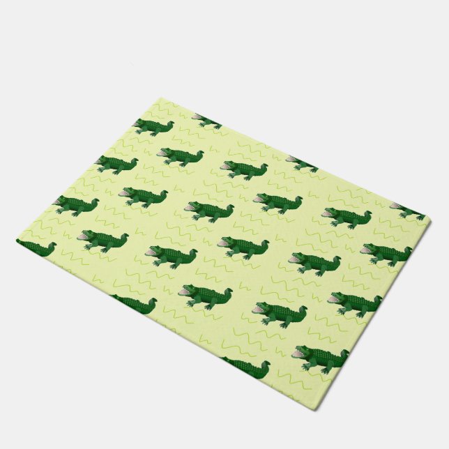 Paillasson Alligator en jaune (Incliné)