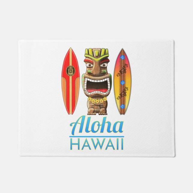 Paillasson Aloha Hawaii Hawaii Tiki Surf (Devant)