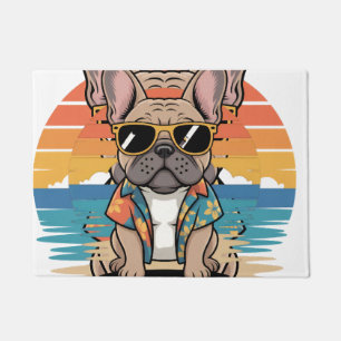 Paillasson Aloha Pup Cool French Bulldog Beach Vibes