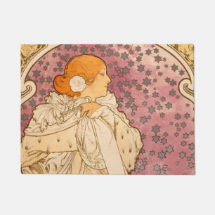 Paillasson Alphonse Mucha La Dame Aux Camelias : Art Nouveau