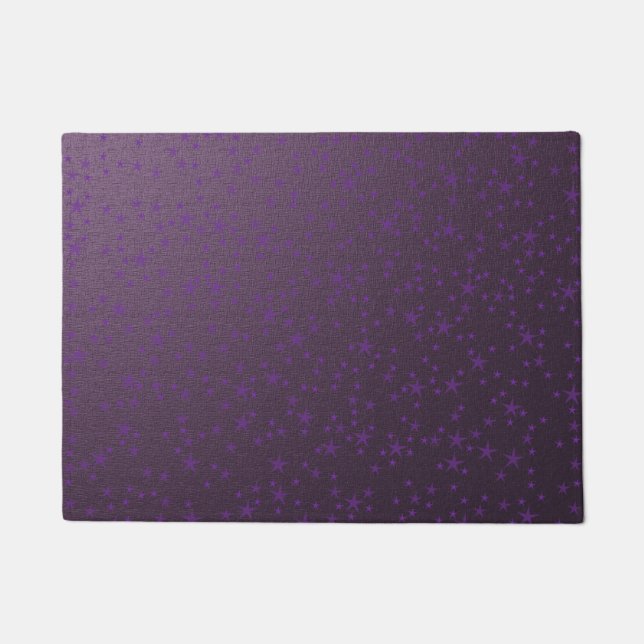 Paillasson amasser les étoiles violettes (Devant)