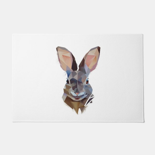 Paillasson Amateurs de lapins| Dessin d'art Don Bunny (Devant)