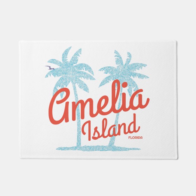 Paillasson Amelia Island Floride Coral Beach Souvenir (Devant)