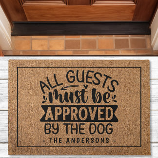 Paillasson Amoureux des chiens personnalisé