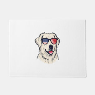 Paillasson Amoureux des chiens USA - Puppy cool avec des lune