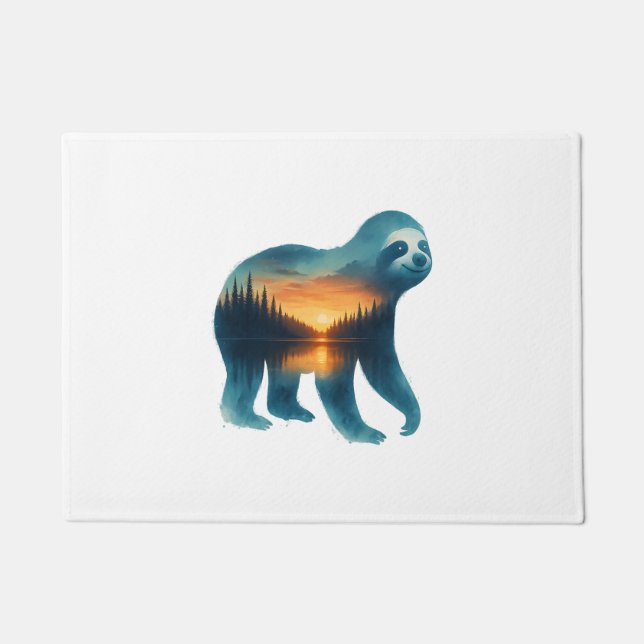 Paillasson Amoureux du camping Sloth (Devant)