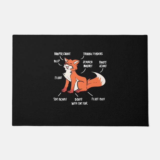 Paillasson Anatomie D'Un Renard (Devant)